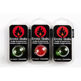 Single erotic ball for enhancing pleasure and intimacy during solo or partner play